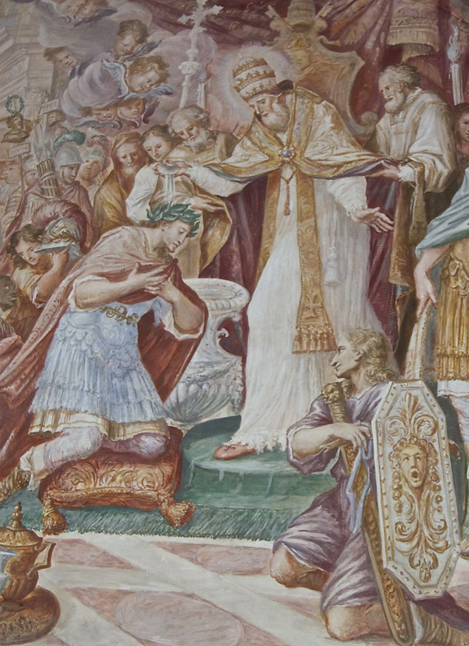 Affresco sulle pareti della chiesa di San Silvestro, Meride (CH)